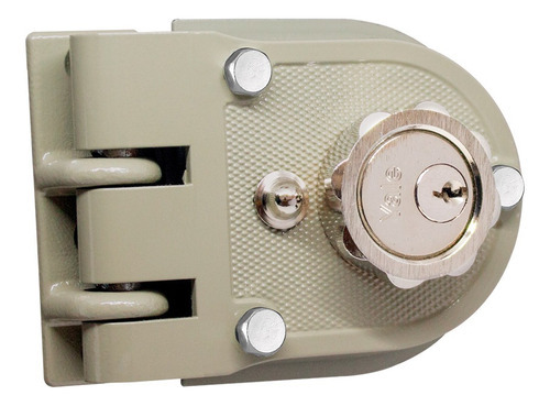 Cerradura De Sobreponer Izquierda Yale 396 Roseta Color Beige