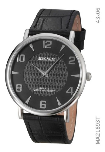 Relógio Masculino Magnum Social Slim Ma21893t Prata