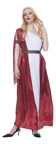 Disfraz De Dama De Halloween, Vestido De Señorita De La Antigua Diosa Romana