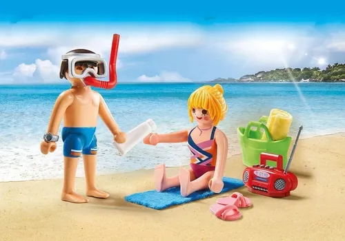 Playmobil 9449 Duo Pack Pareja En La Playa - Playking