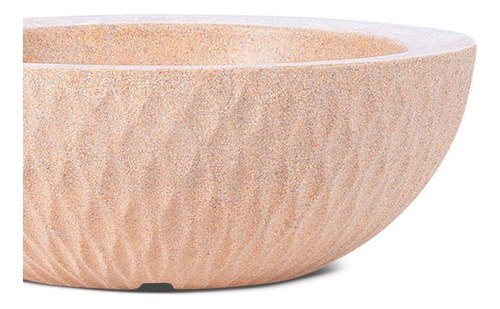Vaso Bacia Polietileno Sicília Bege 12cm Afort