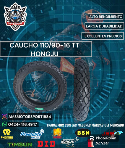 Caucho 110/90-16 Tt Hongju 