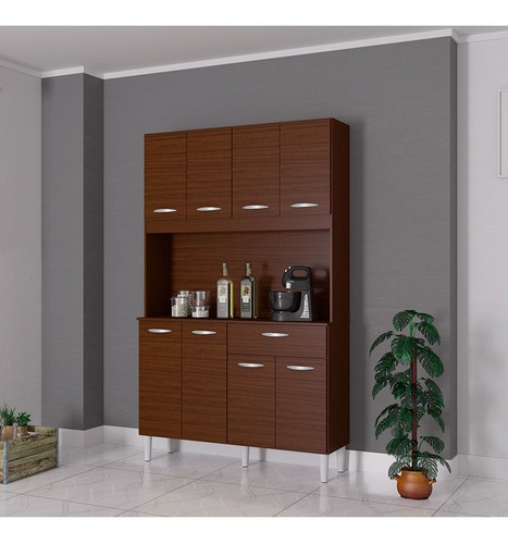 Imagen 3 de 3 de Alacena Cassia 8 Puertas Capuchino