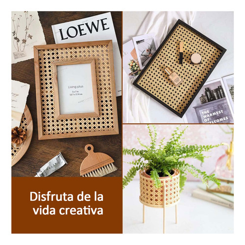 2 Pcs Rollo Cincha De Ratán De Caña Para Manualidad,mueble