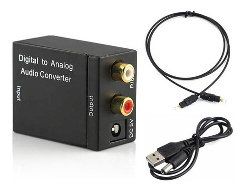 Convertidor Toslink Audio Digital Análogo Para Xbox Ps4 Ps5