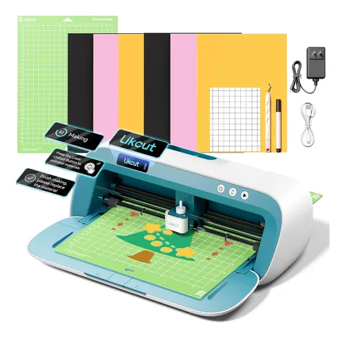 Plotter De Corte De Vinil Inteligente Likcut, 21 Cm, Colorid