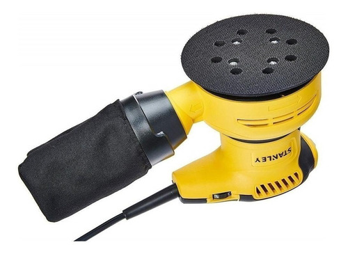 Lijadora profesional roto orbital Stanley SS30-B3 con sistema velcro amarilla 50Hz 300W 220V