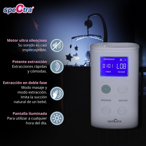 Spectra Blunded 9 Plus Extractor Leche Eléctrico 9 Plus Y Kit Hielera