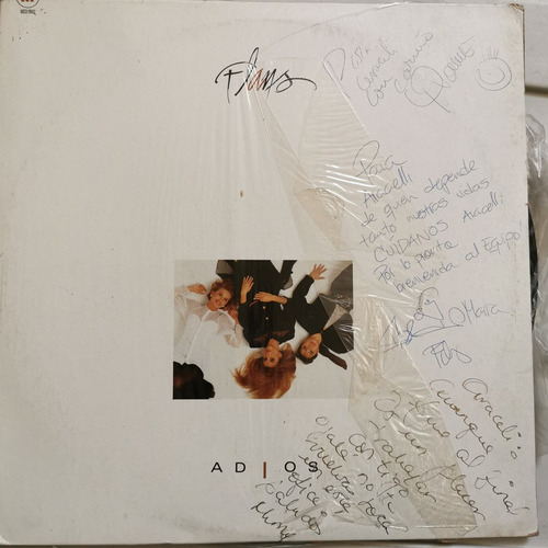 Disco Lp:flans- Adios, Autografiado