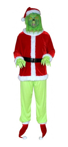 Navidad, Monstruo De Piel Verde Traje De Cosplay De Grinch