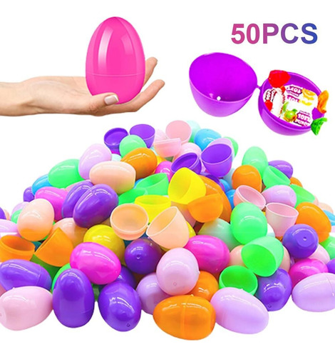 Fk Cj 100 Pcs Huevos De Pascua Easter Eggs Plastico De 6 Cm