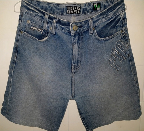 Bermuda De Jeans Rip Curl. Talle 14. Excelente Estado 