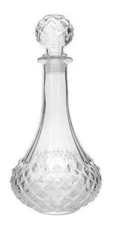 Imagem 3 de 4 de Licoreira De Vidro Bagdá Com Tampa 800ml 26,5cm - Vitrizi