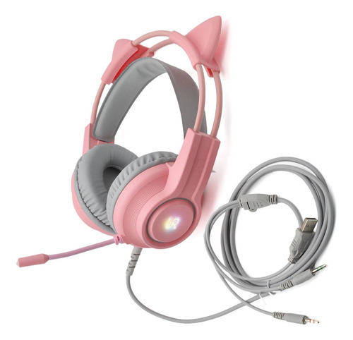 Urbano Cat Ears - Rosa/gris (ud-au0027)