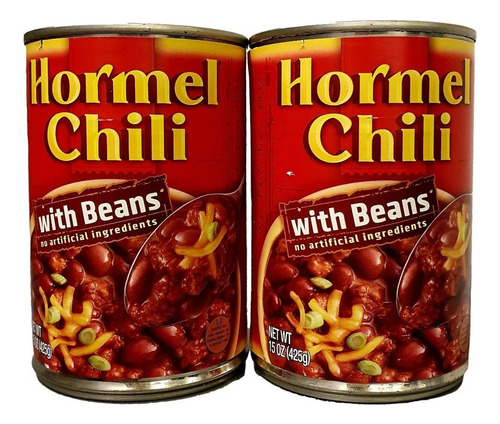 2x Chili With Beans Chilibeans Hormel Foods 425gr Importado