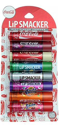 Lip Smacker Coca-cola Party Pack Brillo De Labios, 8 Unidade