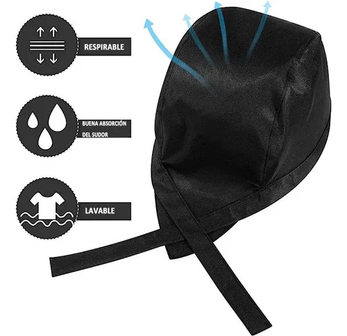 L 3 Mandiles Chef+3 Gorros Chef Para Meseros Barbería