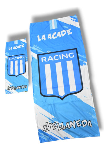 Toalla De Playa + Toalla De Mano Racing Club