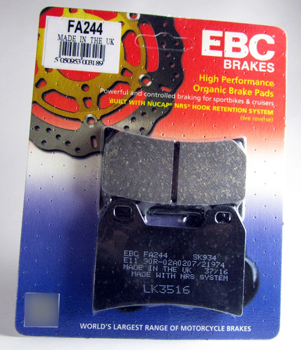 Pastilla Freno Ebc Fa244 Horex Vr6 Roadster 11-14 F