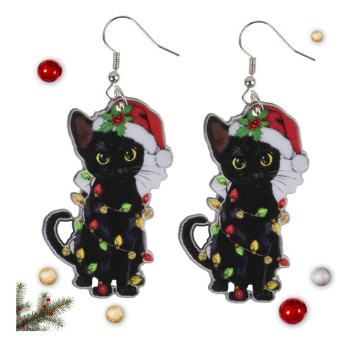 Pendientes Navideños Artlunar, Accesorios Navideños Para
