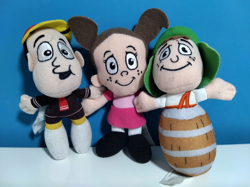 Mini Peluches Chavo, Popis Y Quico (el Chavo) Agua (Usado)