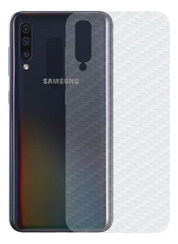 Película Traseira Adesivo Skin Fibra Carbono Samsung A70