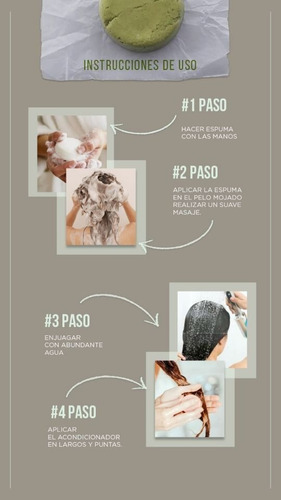 Imagen 2 de 2 de Shampoo Solido Seco Vegano Natural Biobotanica