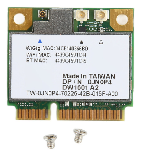 Tarjeta De Red Dw1601 Qca9005 Interfaz Mini Pcie Inalámbrica