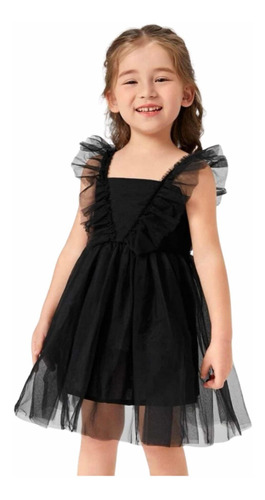 Vestido Negro De Fiesta Para Niñas