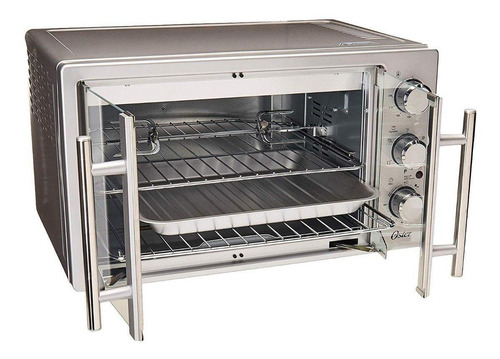 Imagen 3 de 3 de Horno de mesa eléctrico Oster TSSTTVFDXL 42L acero inoxidable 127V