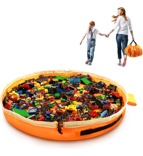 Almacenamiento De Juguetes Para Lego Play Mat Bag - Duplo To