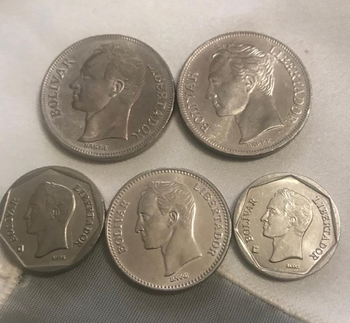 Monedas Venezolanas De 2 Y 5 Bs. Hasta 1988