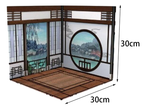Organizador De Escena De Fondo 1:6, Modelo De Chino
