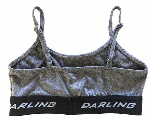 Top Deportivo Gris Oscuro Darling Corpiño Sport T. S