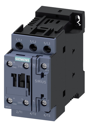 Contator De Potência 3rt2 Tripolar 110v 25a 1na+1nf Siemens