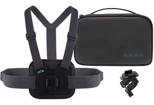 Kit Sports Original Gopro Suporte De Peito ,  Bike  E Bolsa