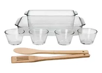 Comprar Set De Refractarios Y Utensilios Para Cocina 8 Pzs Vidrio Nv