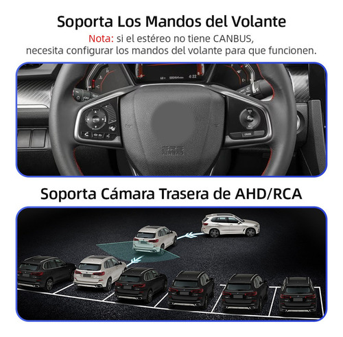 Estéreo Android Para Honda Civic 2016-2021 Cámara Gps Fm Bt