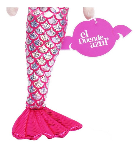 Muñeca De Tela Trapo Sirena 45 Cm El Duende Azul 6761
