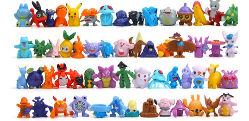 Set De 24 Piezas Pokemon 2-3 Cm Plastico