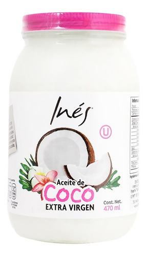Aceite De Coco Extra Virgen Ines 470 Ml
