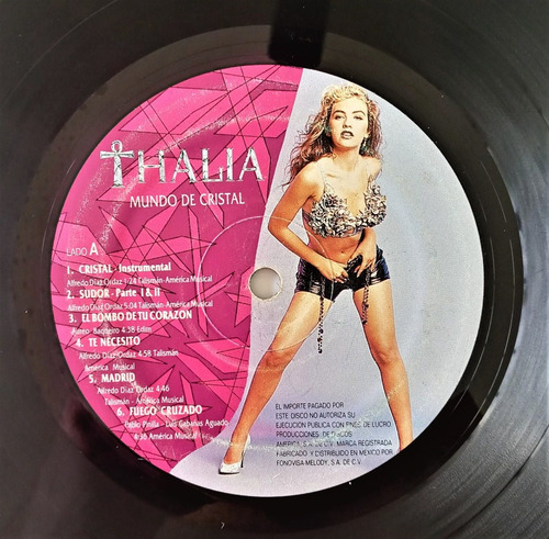 Thalia Lp Mundo De Cristal (Usado)