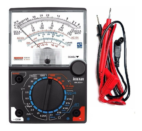 Multímetro Analógico Medidor Voltagem Hikari  Hm202a