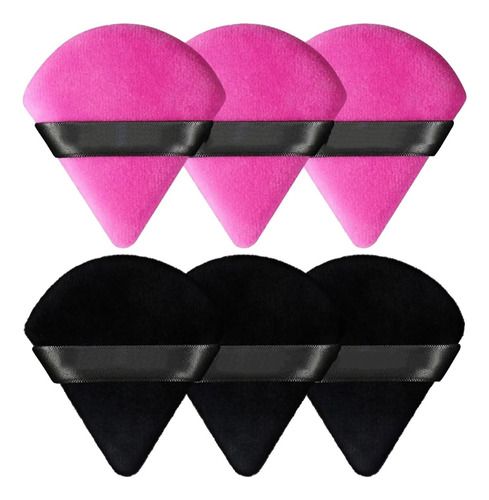 Maquillaje Esponja, Esponjas De Maquillaje 6 Pzas Triangular