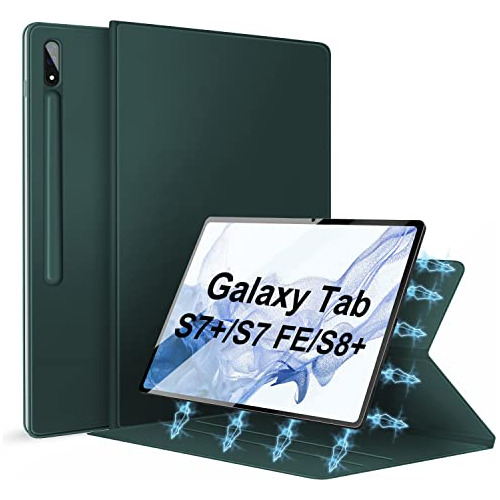 Funda Para Galaxy Tab S7 +/s7 Fe/s8 + 12.4 Pulgada Dark V-02