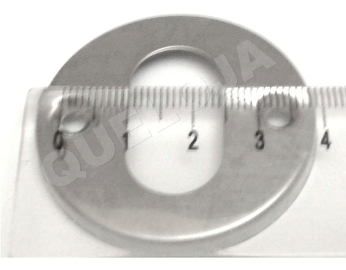 Par De Acabamentos De Aço Inox Entrada Cilindro De Fechadura