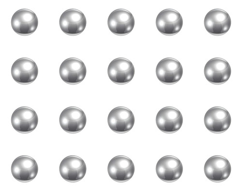 Uxcell 50pcs 5 Mm 440c Bolas De Rodamiento De Acero Inoxidab