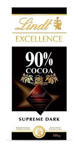 Lindt Excellence 90% Cocoa Chocolate Amargo 100 Gr.