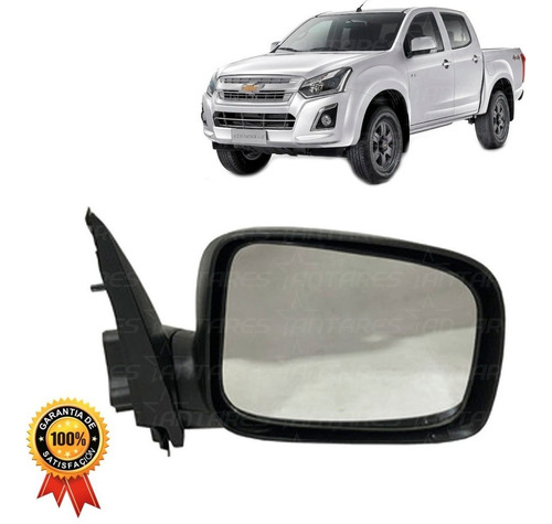 Espejo Izq Para Chevrolet Dmax 2005 2014 Manual-negro