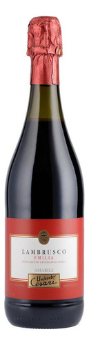 Vino tinto Lambrusco Umberto Cesar 750 ml pack x 12 u